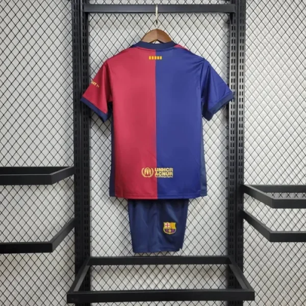 2024/2025 Barcelona Home Football Shirt 1:1 Thai Quality Kids Size - Image 7