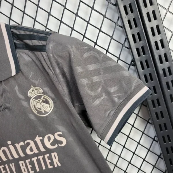 Kids Real Madrid Third Kit 24/25 Football Jersey 1:1 Thai Quality Kids Size - Image 3
