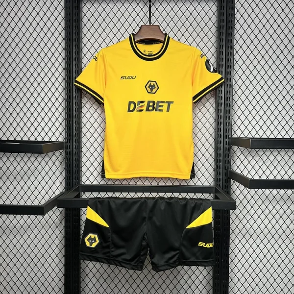 2024/2025 Wolverhampton Home Football Shirt Kids Size 1:1 Thai Quality
