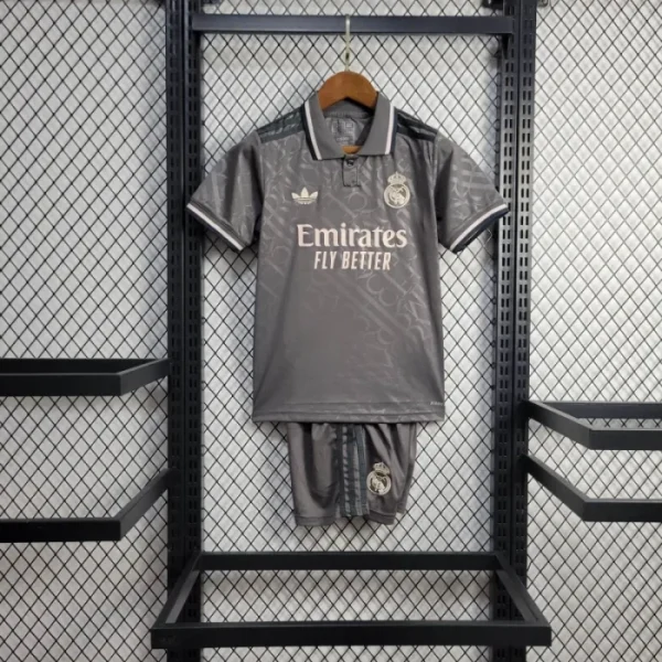 Kids Real Madrid Third Kit 24/25 Football Jersey 1:1 Thai Quality Kids Size