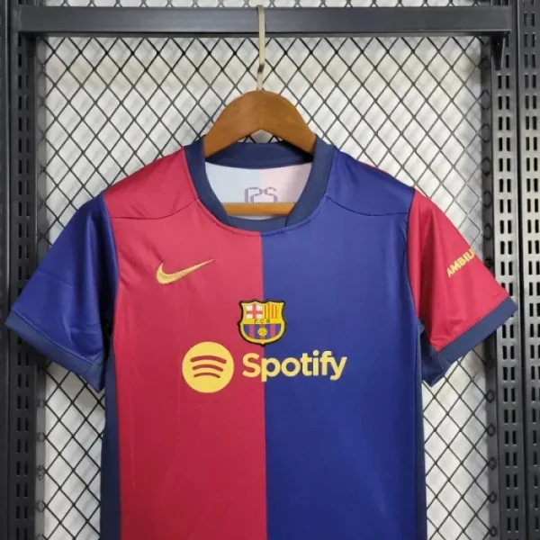 2024/2025 Barcelona Home Football Shirt 1:1 Thai Quality Kids Size - Image 2