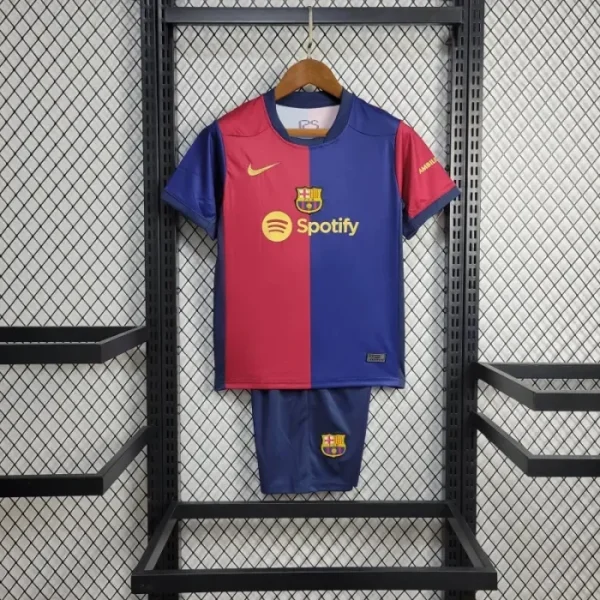 2024/2025 Barcelona Home Football Shirt 1:1 Thai Quality Kids Size
