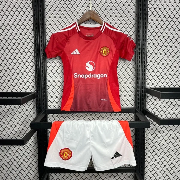Kids Man Utd Home Kit 24/25 Football Jersey 1:1 Thai quality